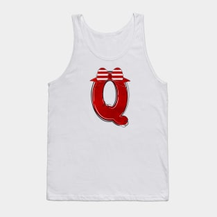 Letter Q - Christmas Letter Tank Top